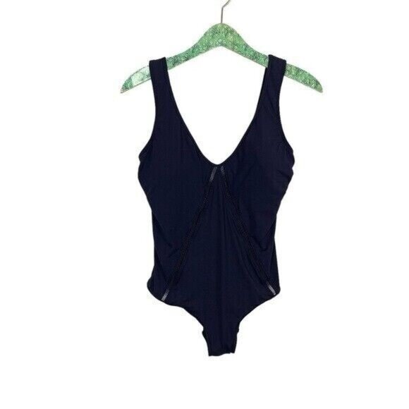 Sea Level Swimsuit 10 Navy One Piece Padded Control Swimwear Vacation - Picture 1 of 7